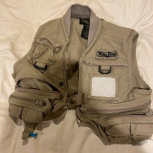 Children’s white river fishing vest